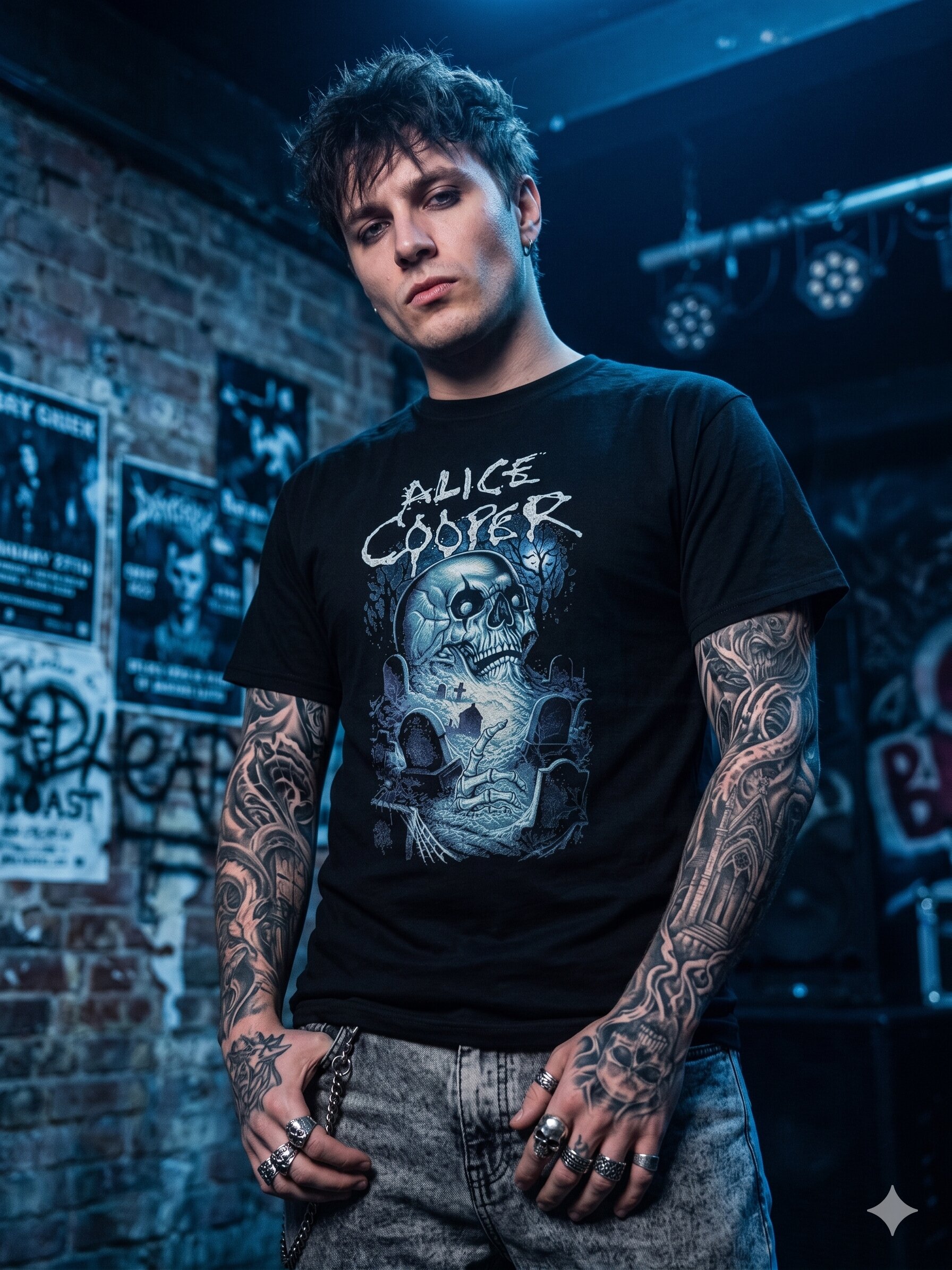 Alice Cooper Siyah Tshirt